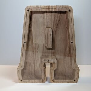 Wooden Letter A Bank With Plexiglass Front